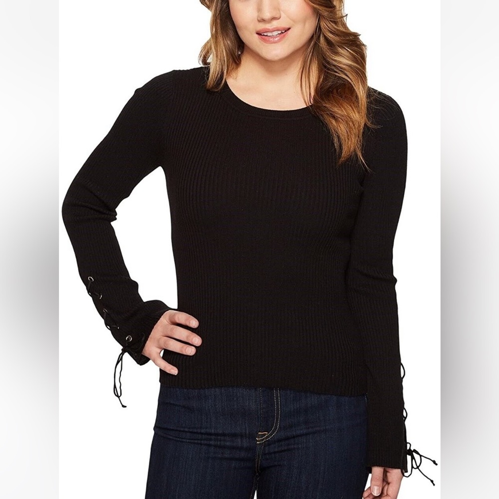 Vince Camuto Womens Lace-up Bell Sleeve Sweater size XS
#Ma